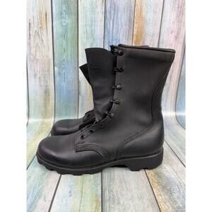 Black Leather Military Combat Boot Mens Size 7 SpeedLace Vintage Tactical Altama